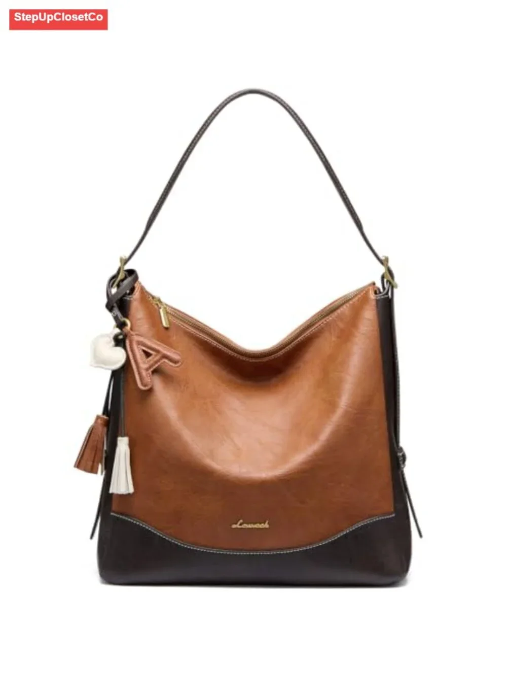 Hobo Bag Women Crossbody Shoulder Purse Faux Leather Hidden Cup Holder Large
